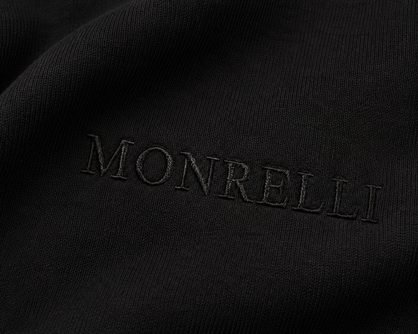 MONRELLI Heavy Hoodie — Black