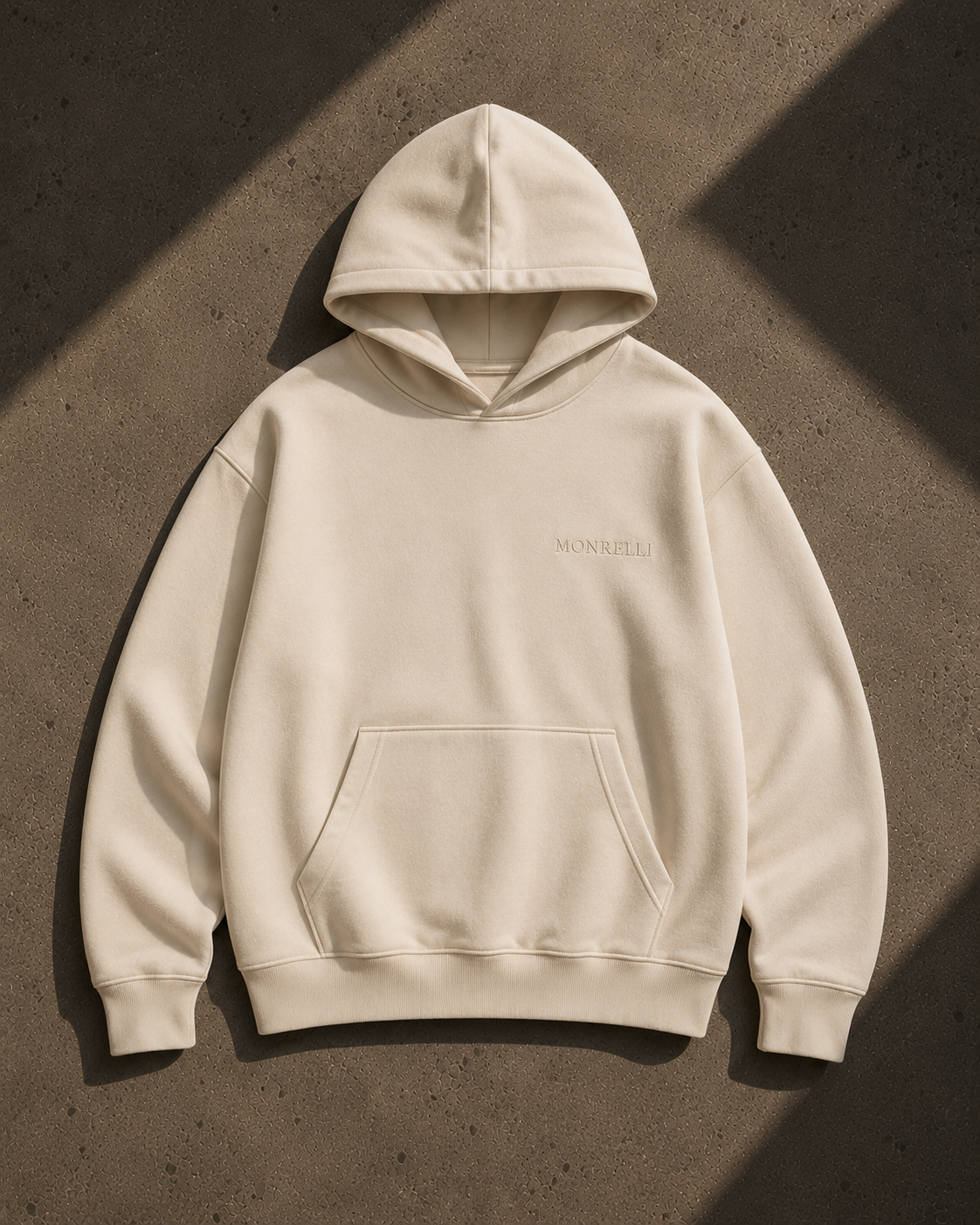 MONRELLI Heavy Hoodie — Ecru