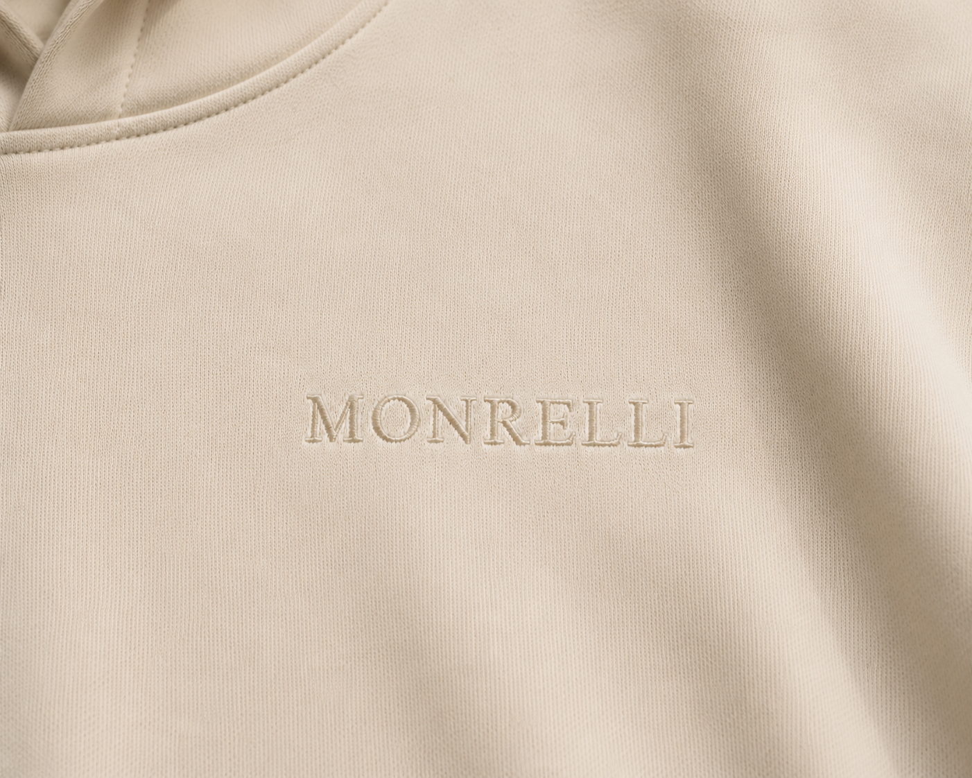 MONRELLI Heavy Hoodie — Ecru