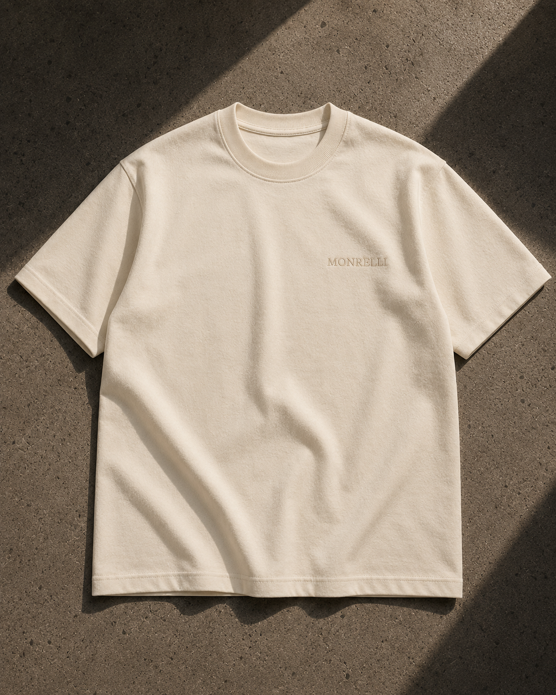 MONRELLI Essential Tee — Ecru